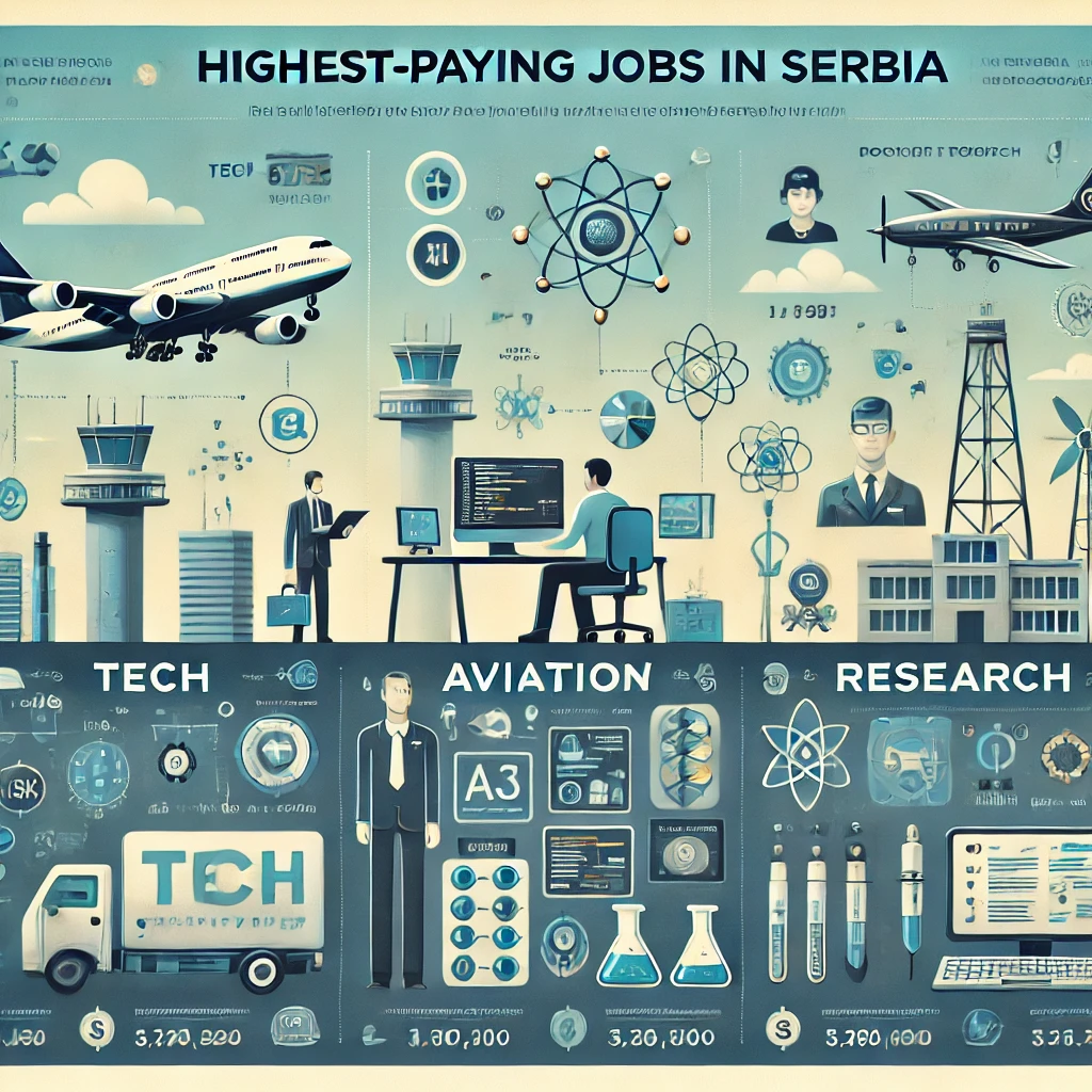 Monthly earnings of over €2,000: Here are the 10 highest-paying professions in Serbia