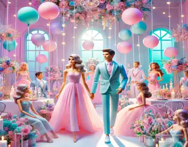 A wedding in Georgia with a dreamy style and the happiest color palette in Barbie style.