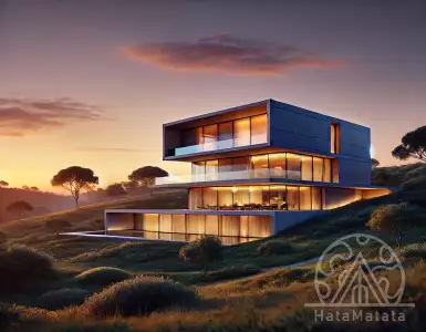 A house in Portugal with a slate roof