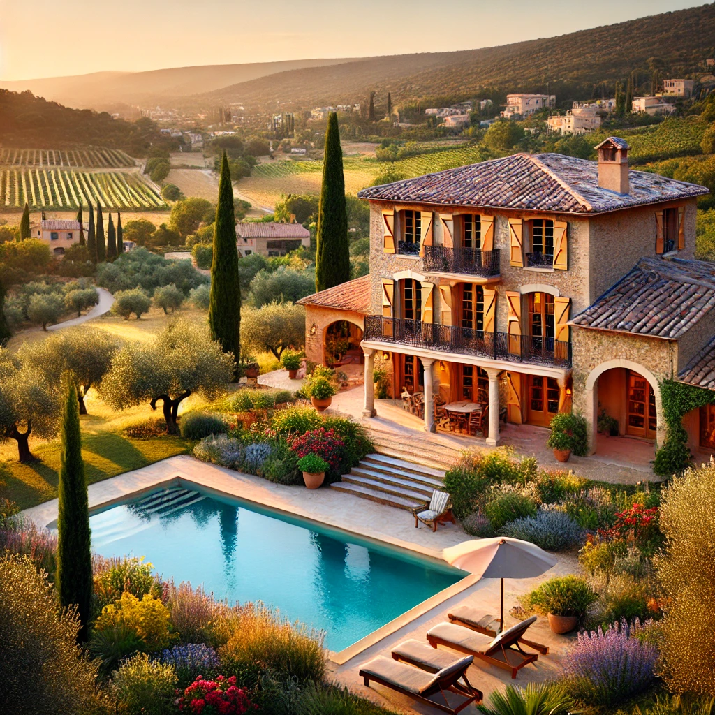 The former Pink Floyd keyboardist Rick Wright's house on the French Riviera is up for sale.