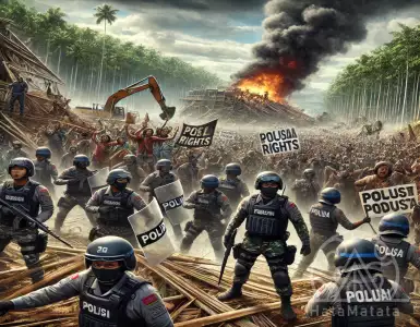 Observation of the Indonesian police: Human rights violations committed by police officers during the construction of the Wadas reservoir in Purworejo.