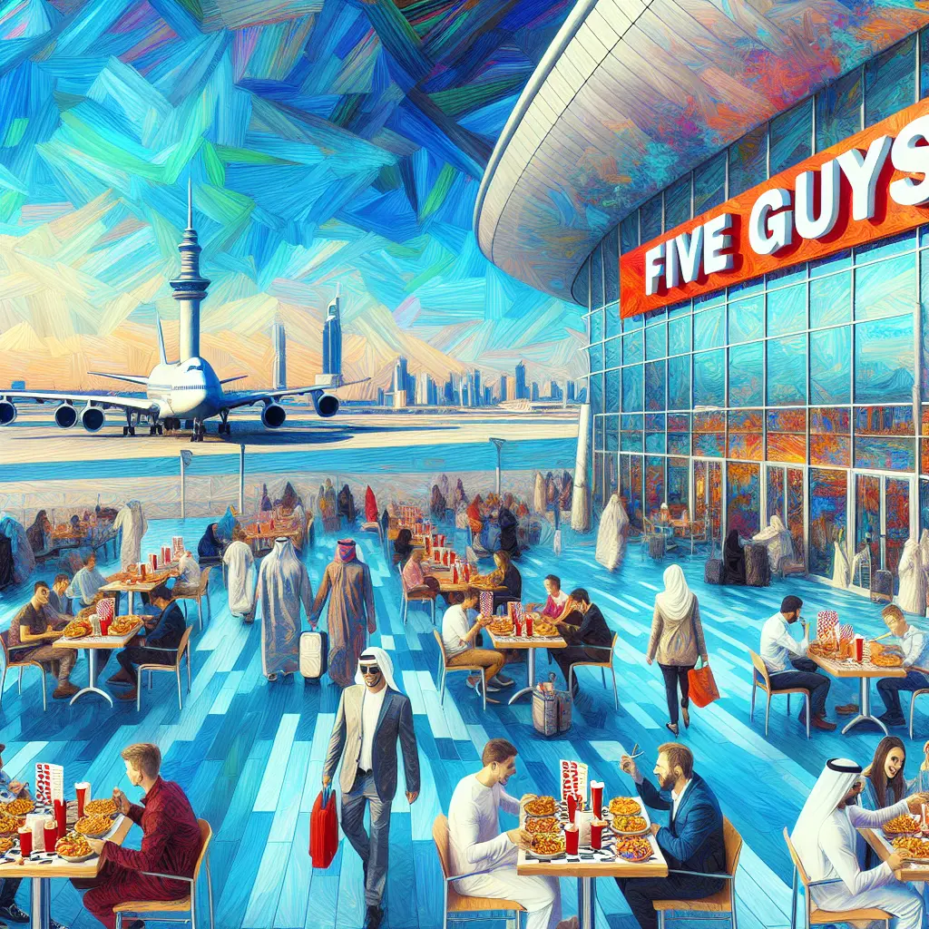 Five Guys will soon open in DXB with its first store at the international airport.
