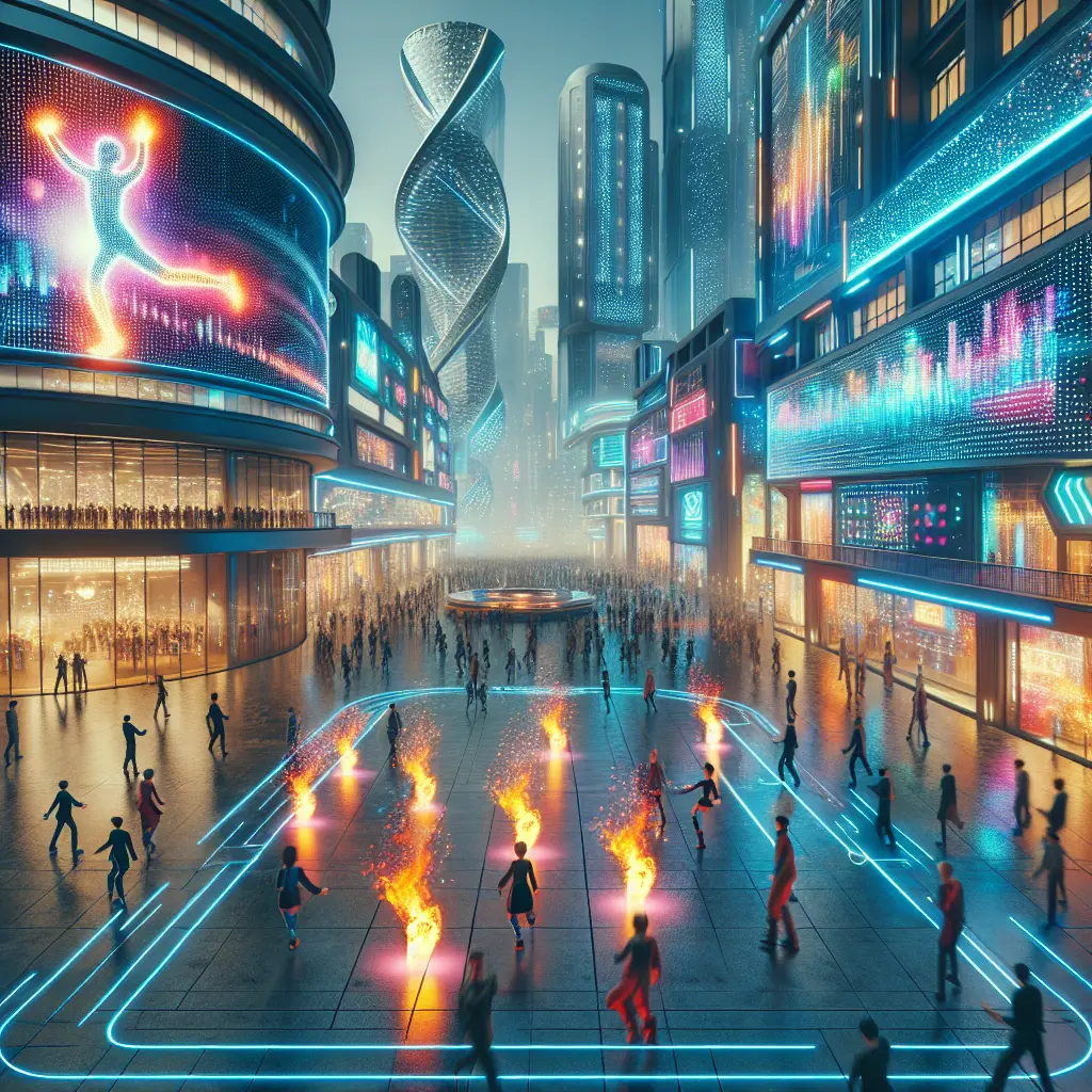 Emaar Properties: Mohamed Alabbar unveils an impressive square of music, colors, and fire at Dubai Square, powered by advanced Chinese technology.