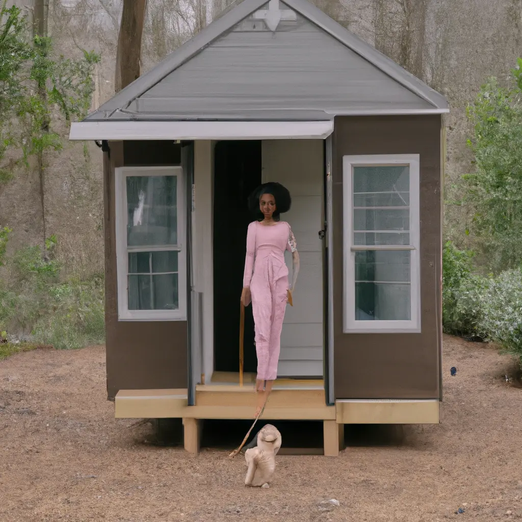 This 26-year-old woman lives for free in her "luxurious tiny house," which she built for $35,000 in her garden: take a look inside.
