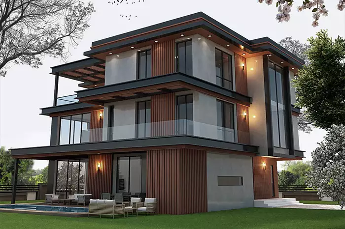 Project of a new villa complex in Antalya