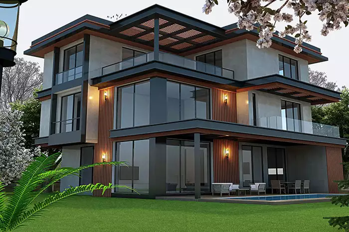 Project of a new villa complex in Antalya