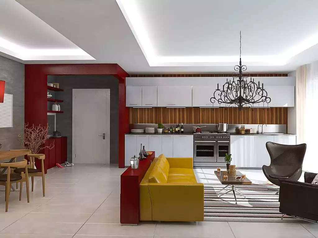 Exclusive villa 460 m2 overlooking the Mediterranean Sea in Alanya