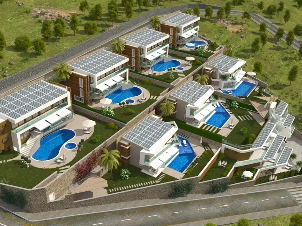 Exclusive villa 460 m2 overlooking the Mediterranean Sea in Alanya