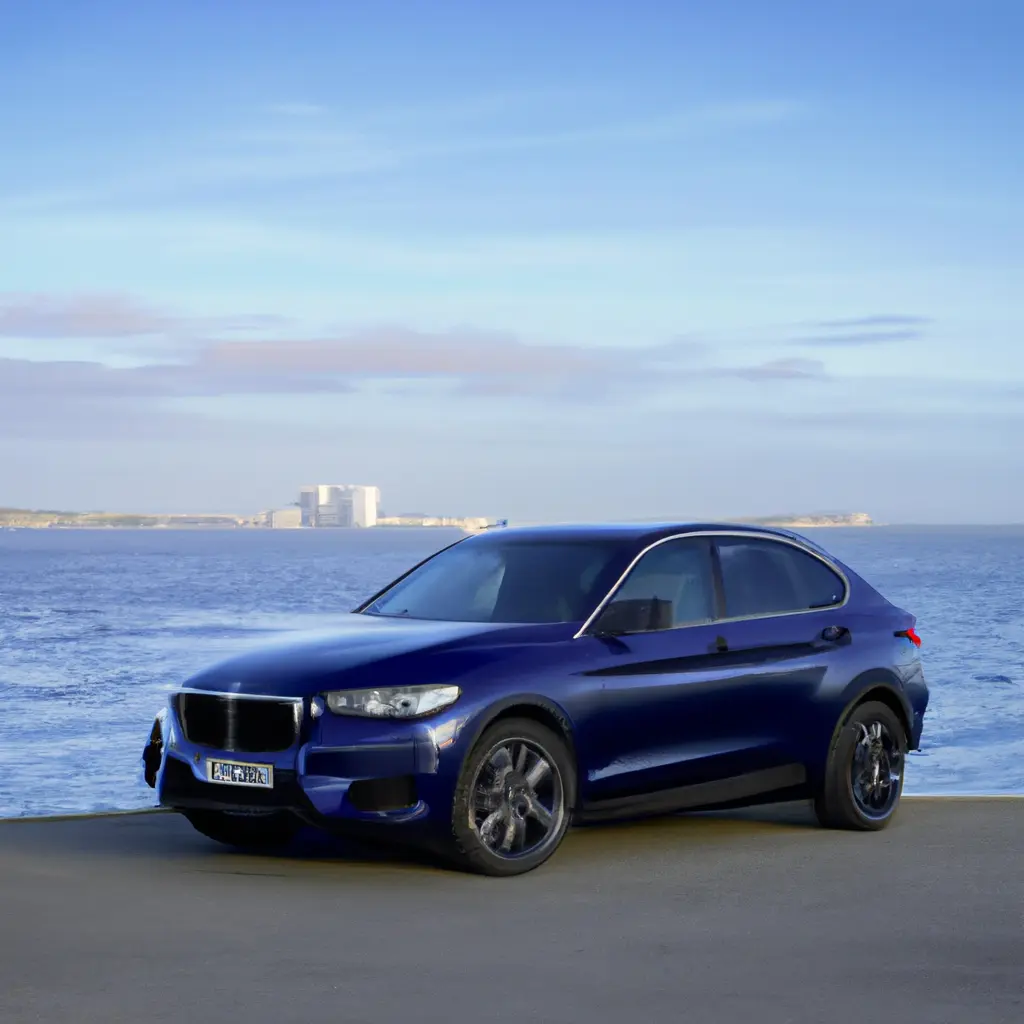 BMW i5 eDrive40 в Tanzanite Blue демонстрирует спортивный пакет M на камеру