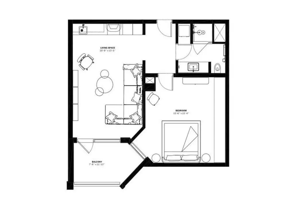 Luxury apartment 68m2 in Miami, Florida