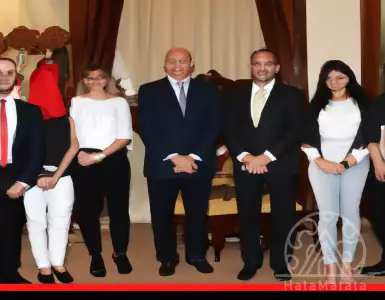 President Tatar received a delegation from the Association of Real Estate Appraisers of Northern Cyprus.