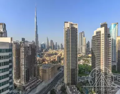 New studio apartment overlooking the Burj Khalifa in Dubai, UAE