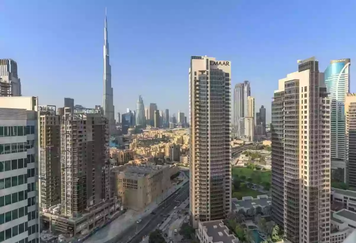 New studio apartment overlooking the Burj Khalifa in Dubai, UAE