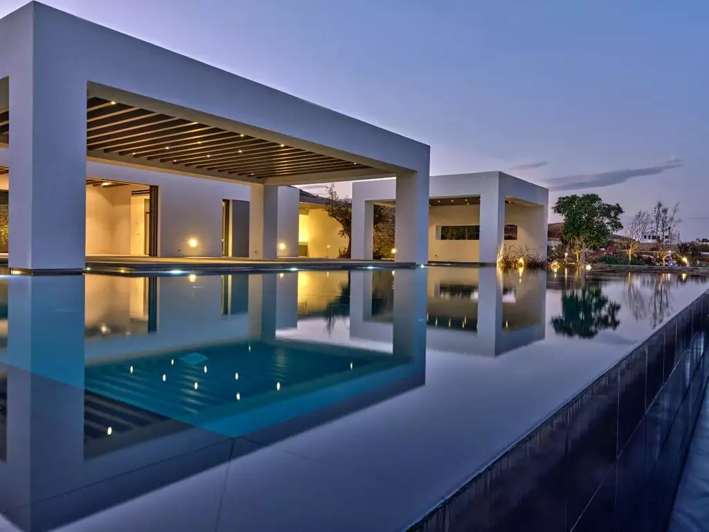 Futuristic villa in the center of Antiparos, Greece