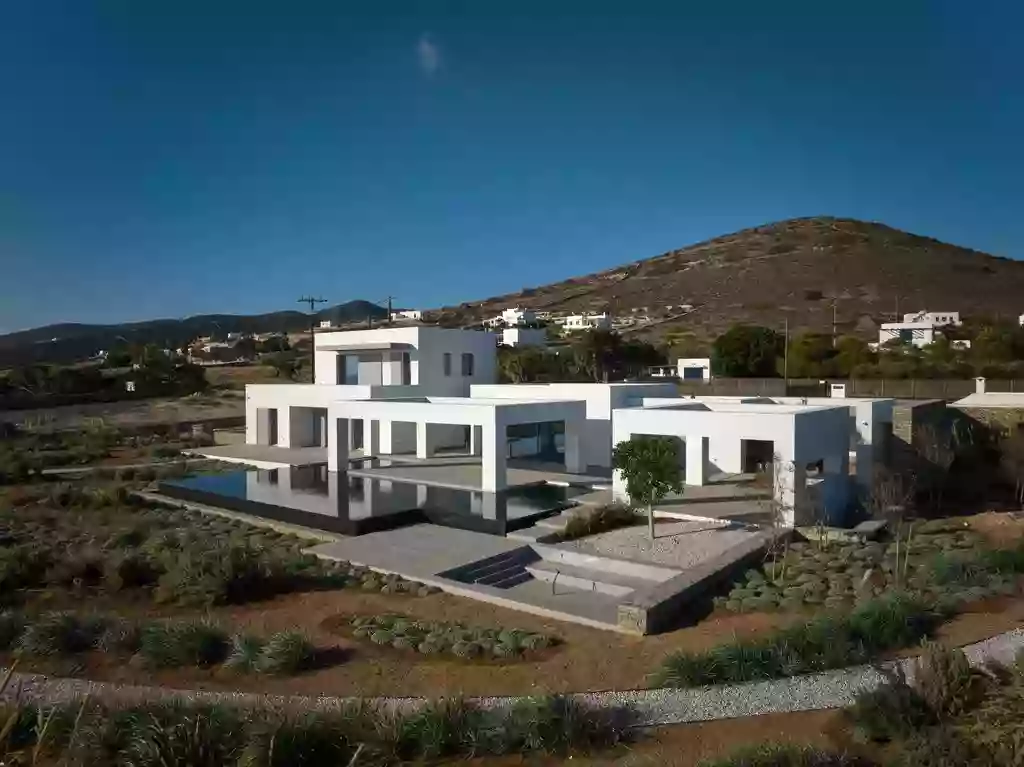 Futuristic villa in the center of Antiparos, Greece