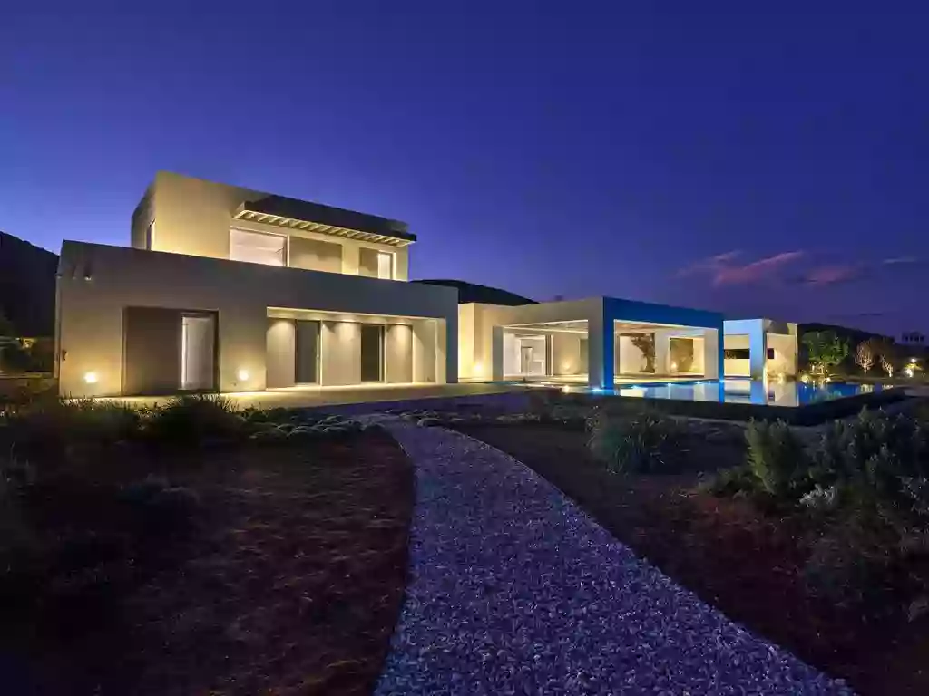 Futuristic villa in the center of Antiparos, Greece