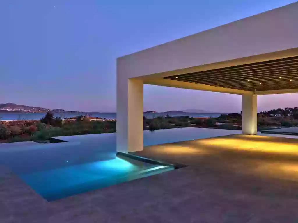 Futuristic villa in the center of Antiparos, Greece