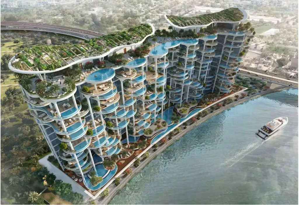 On the verge of fantasy: luxury apartment project with a tropical garden in Dubai, UAE