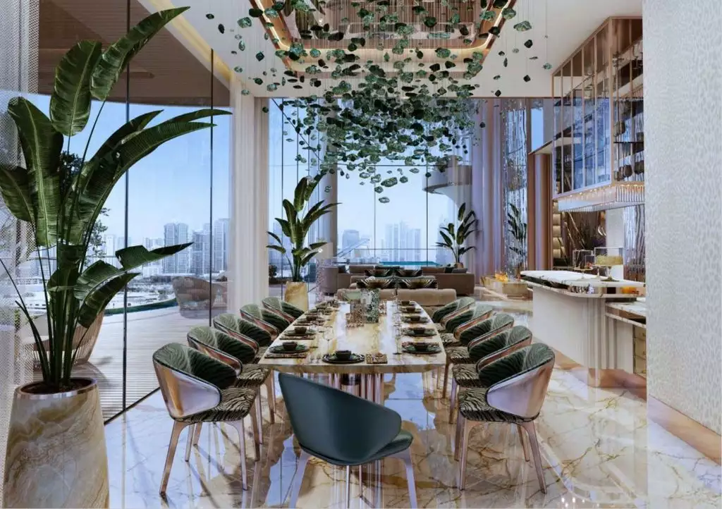 On the verge of fantasy: luxury apartment project with a tropical garden in Dubai, UAE