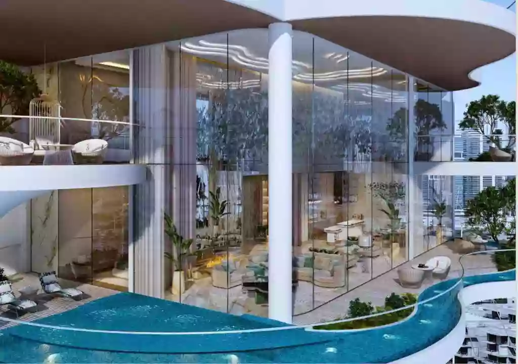 On the verge of fantasy: luxury apartment project with a tropical garden in Dubai, UAE