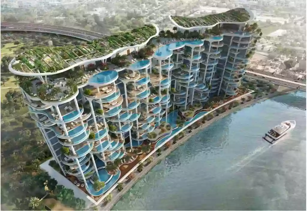 На грани фантастики: проект люкс-апартаментов с тропическим садом в Дубай, ОАЭ