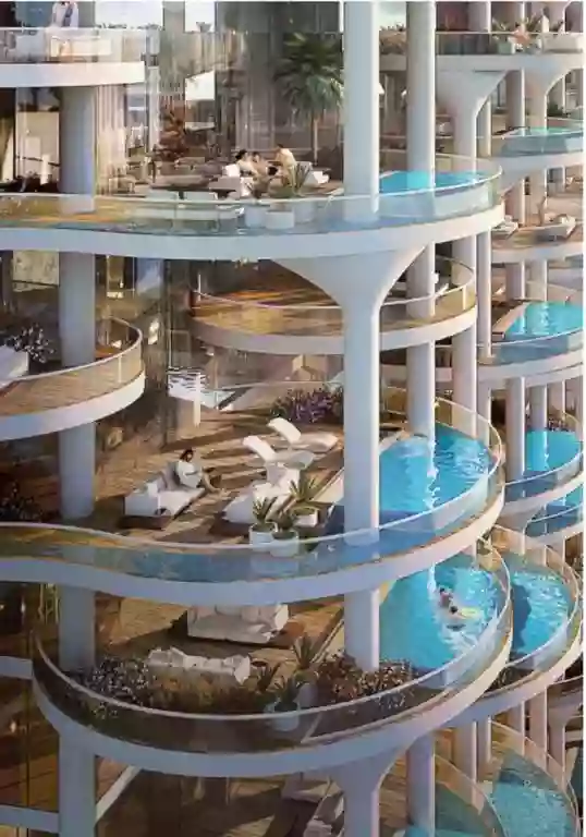 On the verge of fantasy: luxury apartment project with a tropical garden in Dubai, UAE