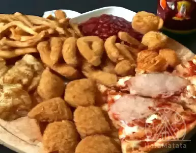 Mom: The 'Turkish Dinosaur board' on the playground is a favorite meal. The adults love it too!