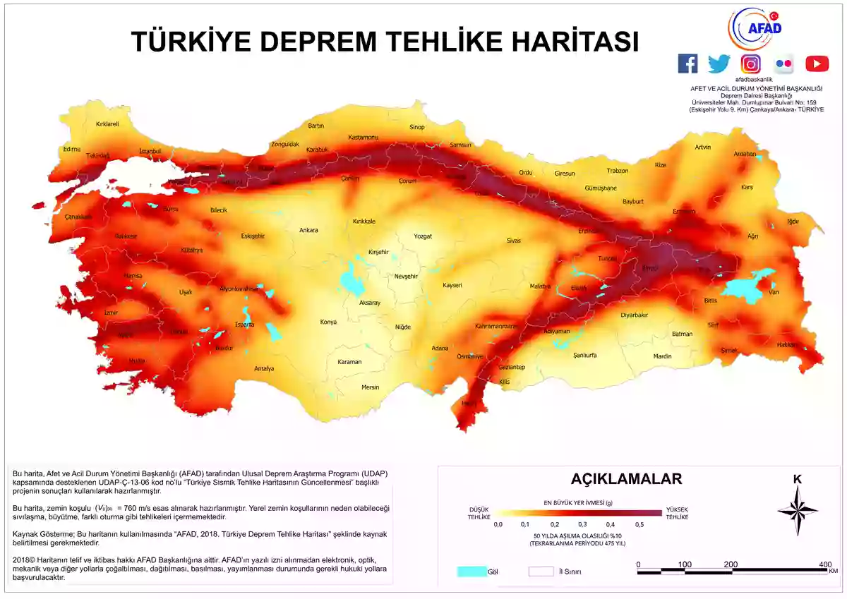 В каких районах Стамбула высокий риск землетрясения?