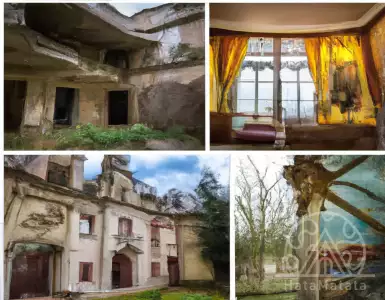 Look at the artist inside the abandoned attic in the French countryside.