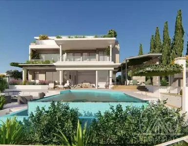Overview of the project of villas with full infrastructure in the town of Amathus in Cyprus
