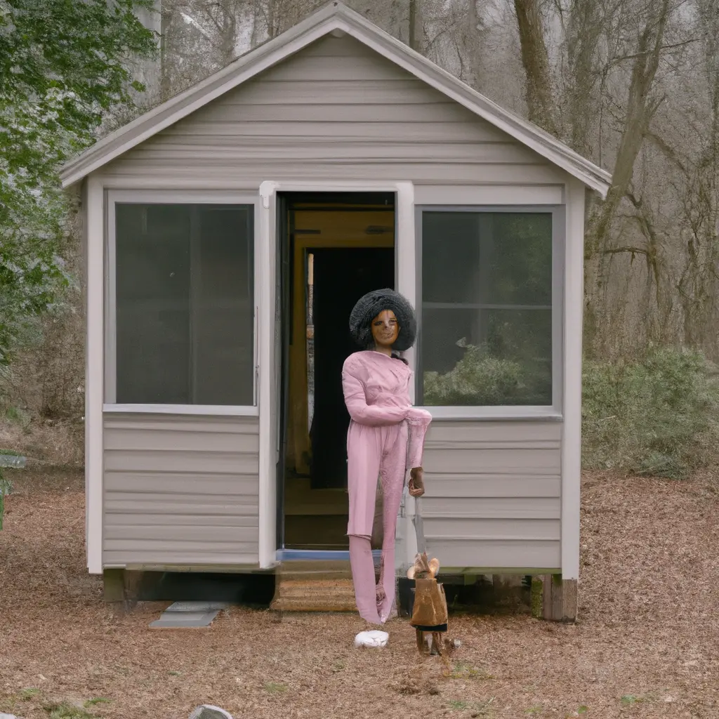A26-year-old woman lives in her luxurious little house, built for $35,000 in the backyard - take a look inside!
