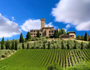 A fabulous 12th-century castle in Tuscany: the perfect place for wine and food gourmets.