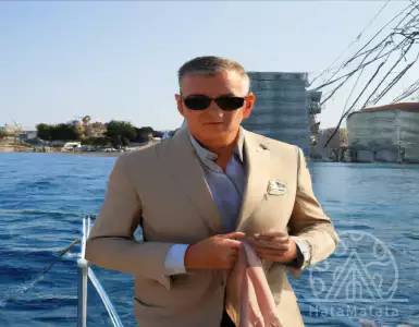 Glass bow shot in a luxury resort in Greece.