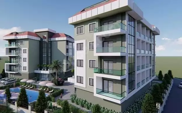 Comfortable apartments (2+1) by the sea in Alanya, Oba district.