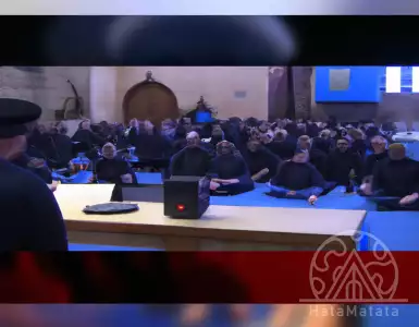 DJ show at Barlinnie Prison GlasgowDJ performs at Barlinnie Prison in Glasgow - sound wave outside the prison walls