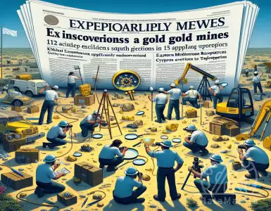 Gold prospecting is underway at 61 sites in South Cyprus.