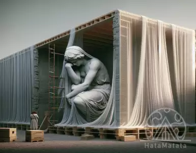 October 14, 1921: Statue of Burning Sorrow in difficulty: The statue of Lutis is almost erected at his grave.