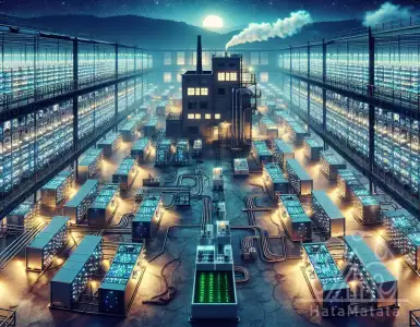 One of China's largest bitcoin mining companies in Akron, near Goodyear.To translate the speech, click on the microphone.