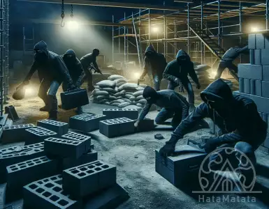 Mafia on construction sites: blackmail and theft of materials because of the cold