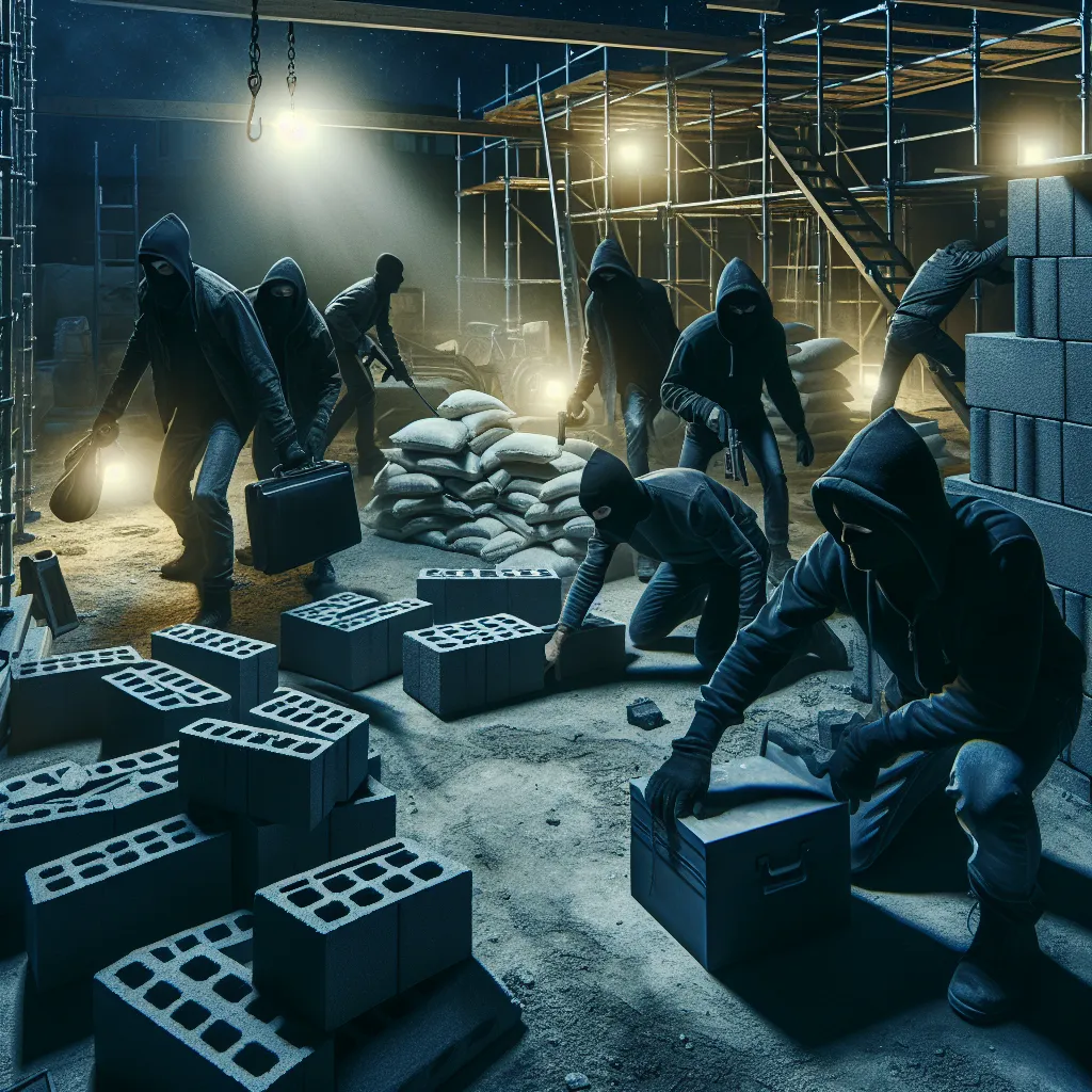 Mafia on construction sites: blackmail and theft of materials because of the cold