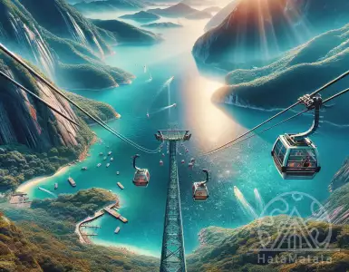 The cable car in Montenegro takes you from the sea to the mountain in 11 minutes.