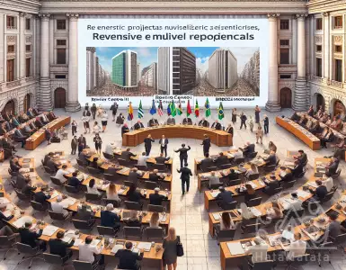 Discussing Rio's new center at the Trade Association's grand event