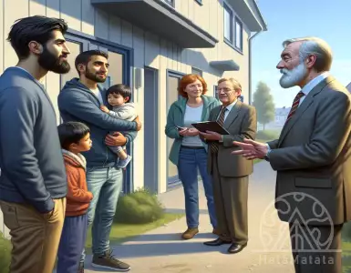 Sanctuary families were handed keys to apartments in Ubu.