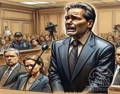 Trump's former accountant Jeffrey Maconni cries in court during his bank fraud trial.