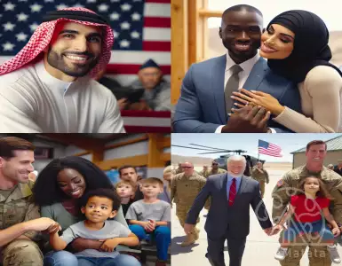 Princes Harry and Meghan visit military families at the Pendleton campus in San Diego.