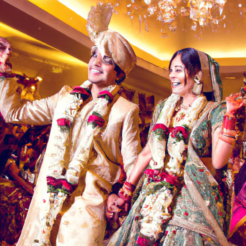 A gorgeous Indian wedding celebration is ready to begin!