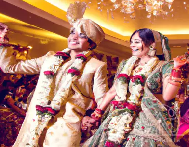 A gorgeous Indian wedding celebration is ready to begin!