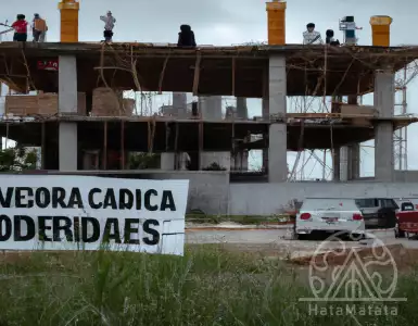 Residents stop the construction of a McDonald'\'\''s in a luxury complex in Madrid.