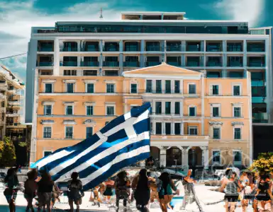 An invitation to a JP Morgan investment in Athens.