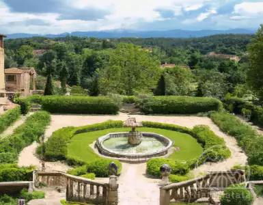 Ferragamo family's Tuscany hotel: private villas with swimming pool, caviar spa treatments and organic vineyard.